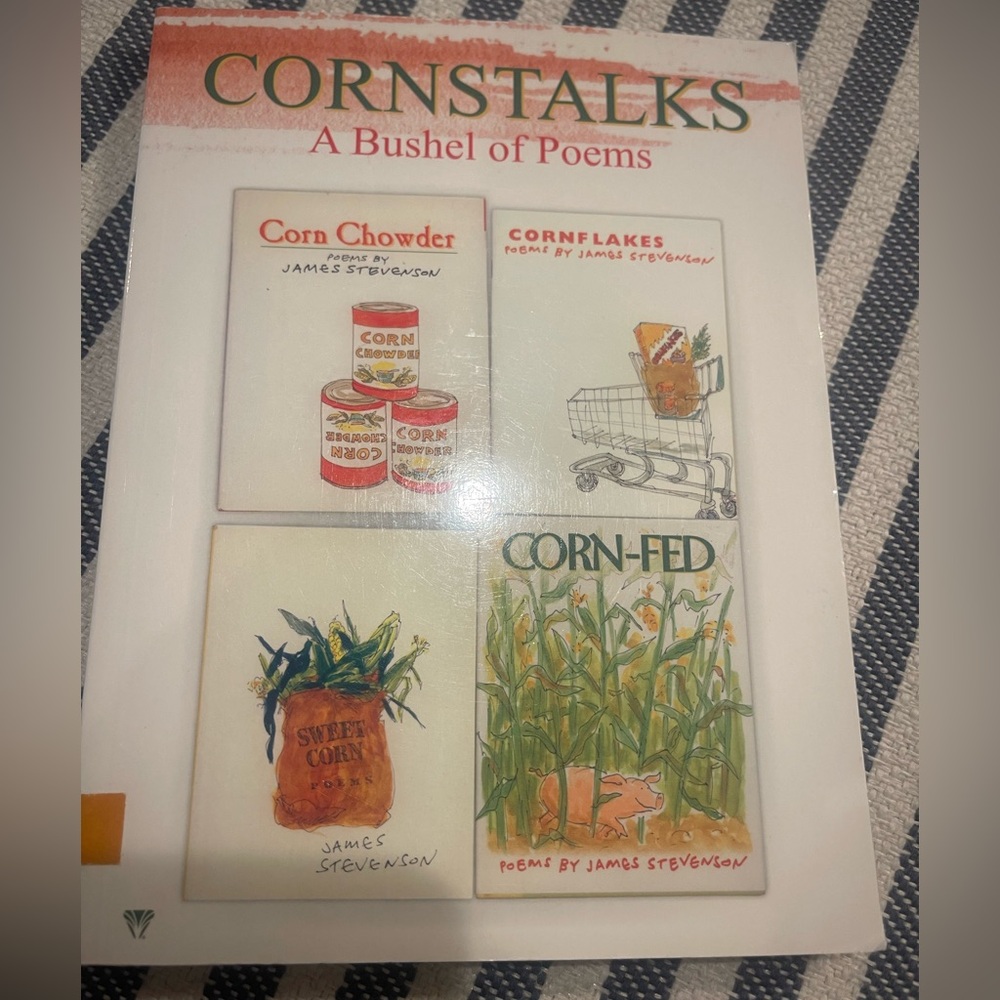 Cornstalks: A Bushel of Poems by James Stevenson - White Cover